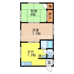 シャルム南山手の物件間取画像